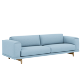 Rest 3,5-seater Sofa Hearth 12 blue, oak base