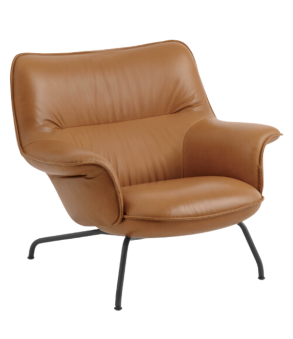 Muuto  Muuto - Doze Lounge Chair Low back, tube base