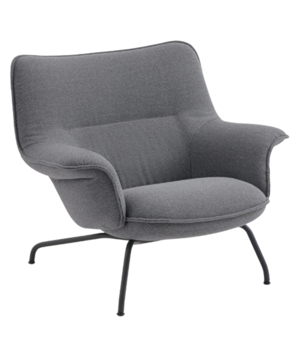 Muuto  Muuto - Doze Lounge Chair Low back, tube base