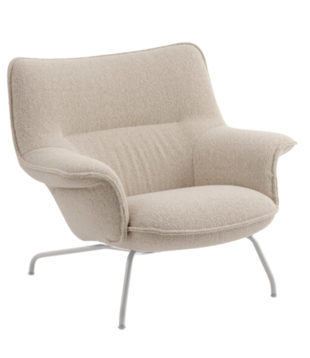 Muuto - Doze Lounge Chair Low back, tube base