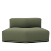 Muuto - Connect Sofa Angle Module M, fabric Grain green