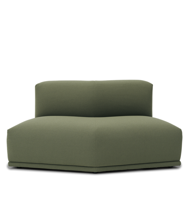 Muuto  Muuto - Connect Sofa Angle Module M, stof Grain groen