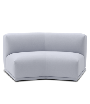 Muuto - Connect Sofa Angle Module L, fabric Grain green