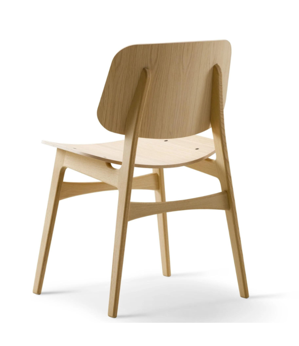 Fredericia  Model 3050 Søborg wood base chair, houten zitting