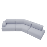 Muuto - Connect 3-zits Bank  A, L, G stof Acca 713