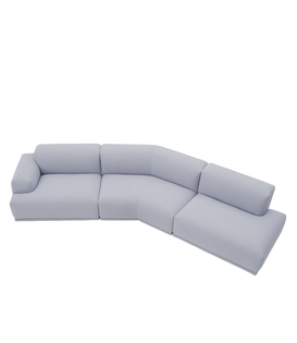 Muuto Connect 3-seater Sofa A, L, G, fabric Acca