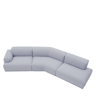 Muuto - Connect 3-zits Bank  A, L, G stof Acca