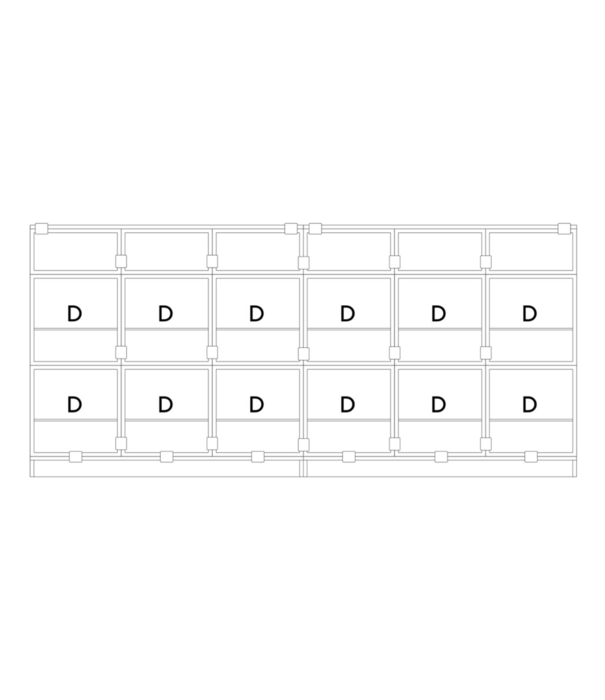 Muuto  Muuto Stacked Storage System -  Stacked Sideboard configuration 1