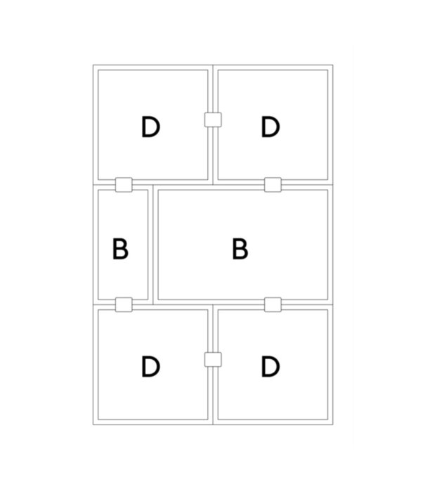 Muuto  Muuto Stacked Storage System -  Stacked Sideboard configuration 4