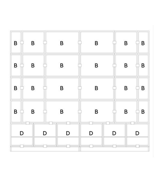 Muuto Muuto Stacked Boekenkast configuratie 1