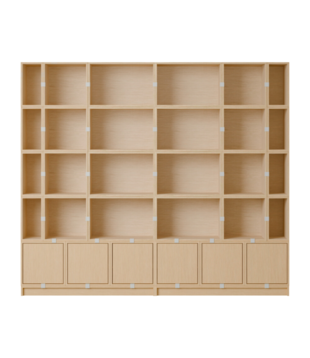 Muuto -  Stacked Boekenkast configuratie 1