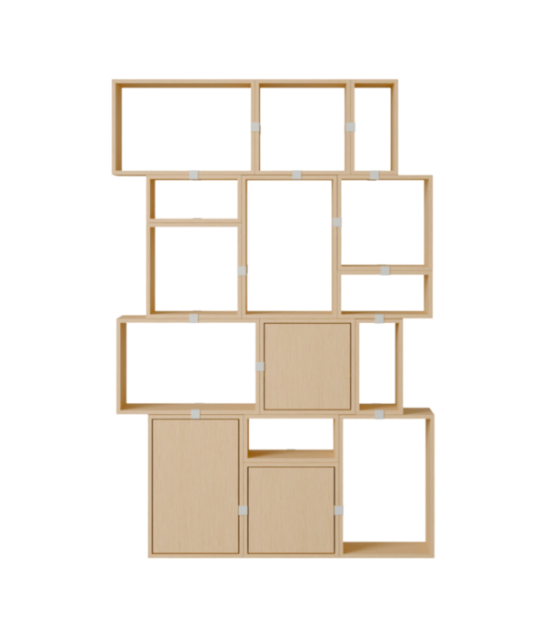 Muuto  Muuto Stacked Storage System -  Stacked Boekenkast configuratie 2