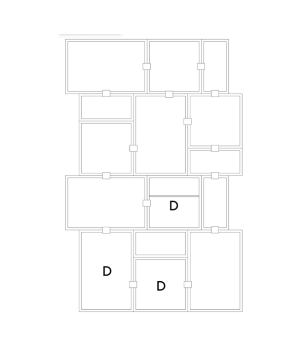 Muuto  Muuto Stacked Storage System -  Stacked Boekenkast configuratie 2
