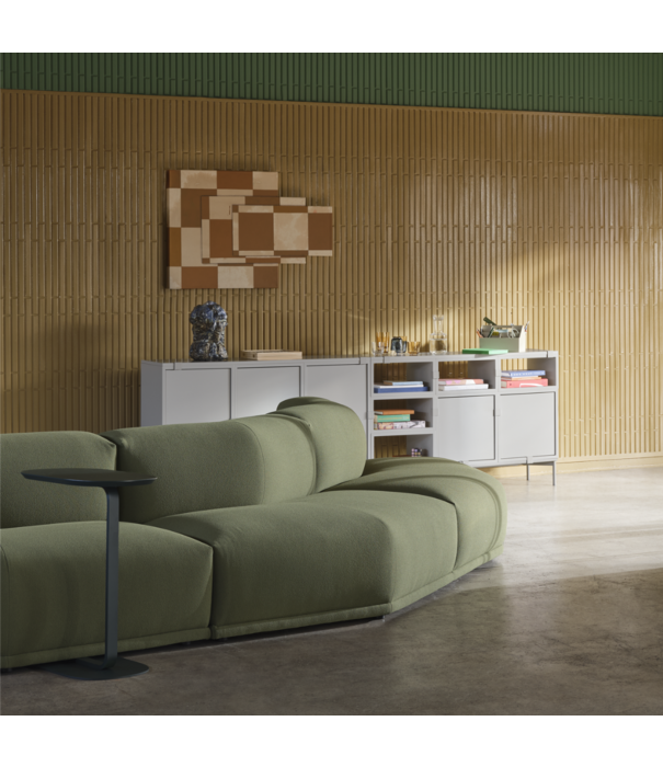 Muuto  Muuto Relate Bijzettafel zwart linoleum, zwart