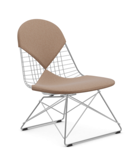 Vitra - Wire Chair LKR lounge stoel chroom, bekleding Hopsak