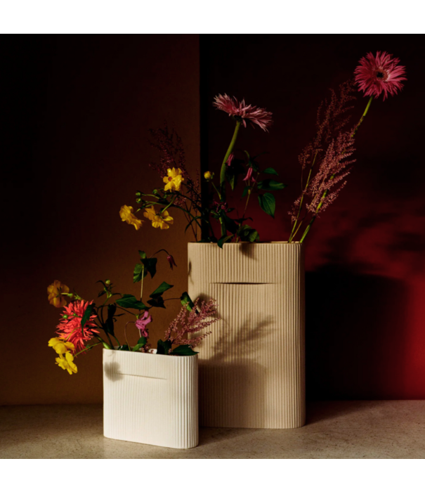 Muuto Ridge Vase beige