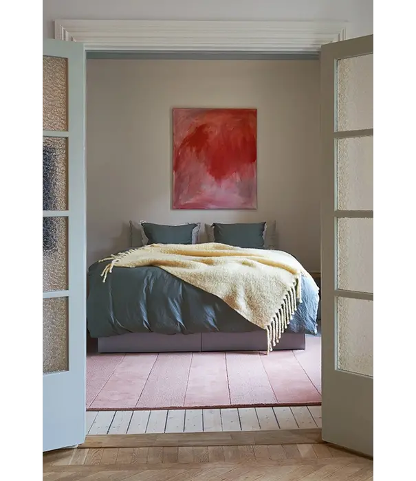 Layered  Layered Stripe Grande Rug coral