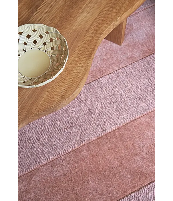 Layered  Layered Stripe Grande Rug coral