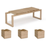 Fritz Hansen - Cutter Bankje  + 3 Boxen High