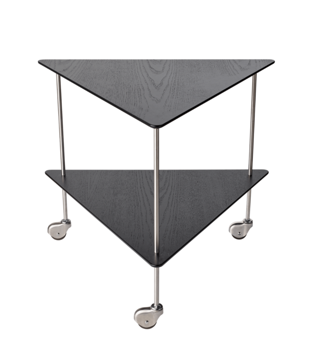 Fritz Hansen Fritz Hansen - AJ Trolley zwart essen, RVS basis