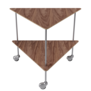 Fritz Hansen - AJ Trolley walnut, stainless steel base