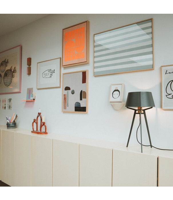 Tonone  Tonone - Bella tafellamp - zwart aluminium fitting