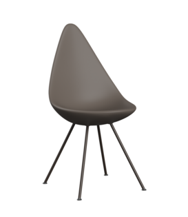 Fritz Hansen Drop Dining Chair,  powder coated steel base