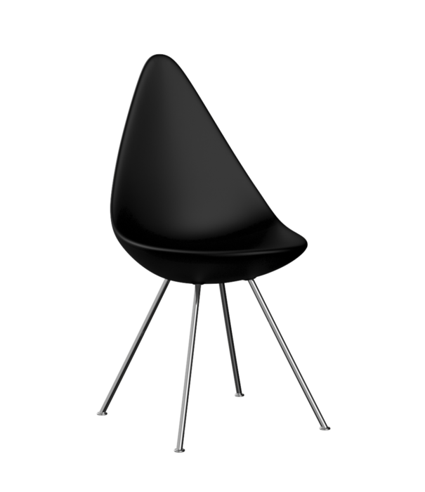 Fritz Hansen Fritz Hansen Drop Dining Chair,  chrome steel base