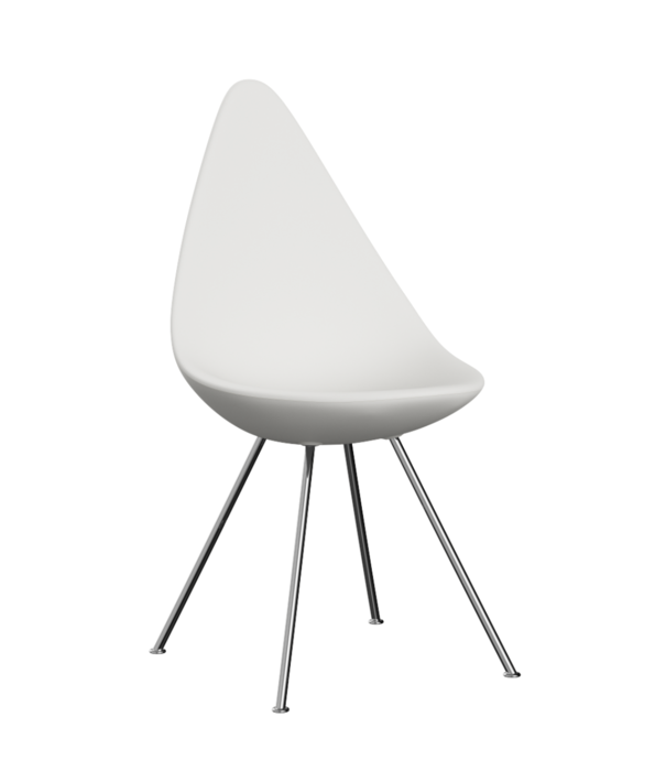 Fritz Hansen Fritz Hansen - Model 3110UB Drop Chair chromed base