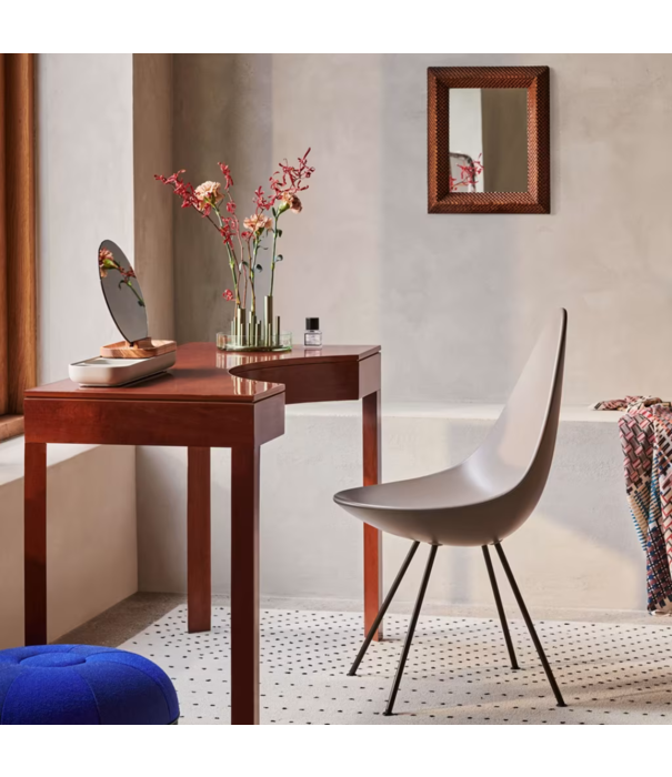 Fritz Hansen Fritz Hansen Drop Dining Chair,  chrome steel base