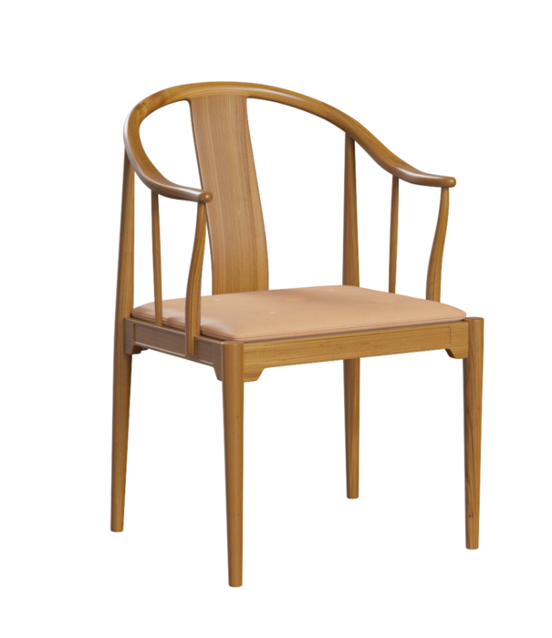 Fritz Hansen Fritz Hansen China Chair cherry, seat natural leather