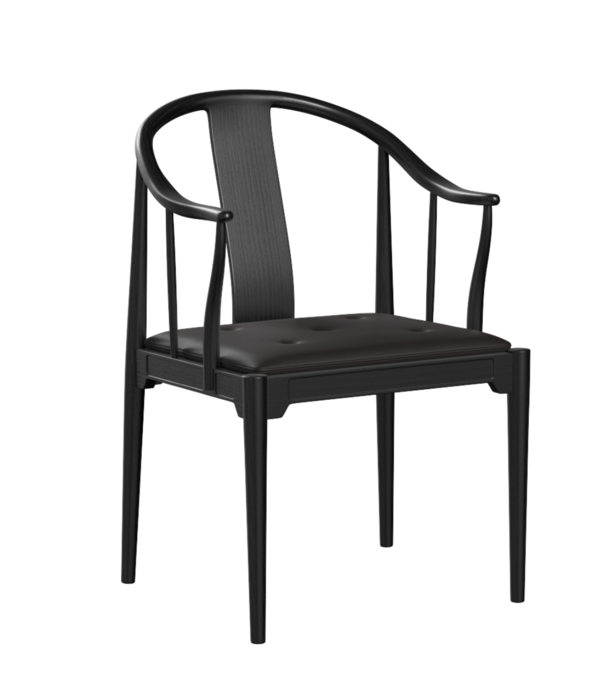 Fritz Hansen Fritz Hansen China Chair cherry, seat natural leather