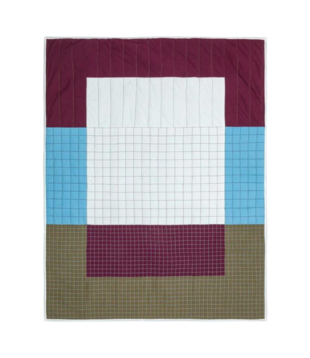 Finearte - Tiles Quilted Bed Spread burgundy