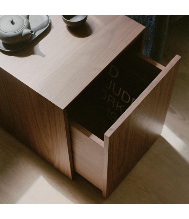 New Works  New Works - Mass Side Table with drawer walnut
