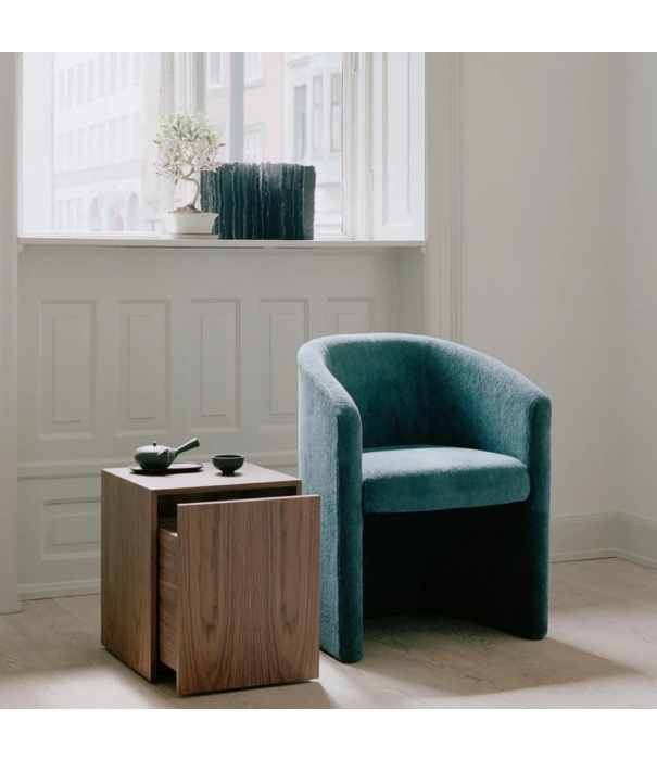 New Works  New Works - Mass Side Table with drawer walnut