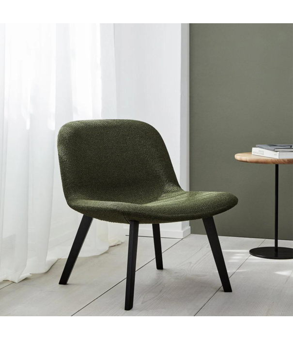 Fredericia  Model 4856 Eyes Lounge Armchair, wood base, Remix Mustard Yellow