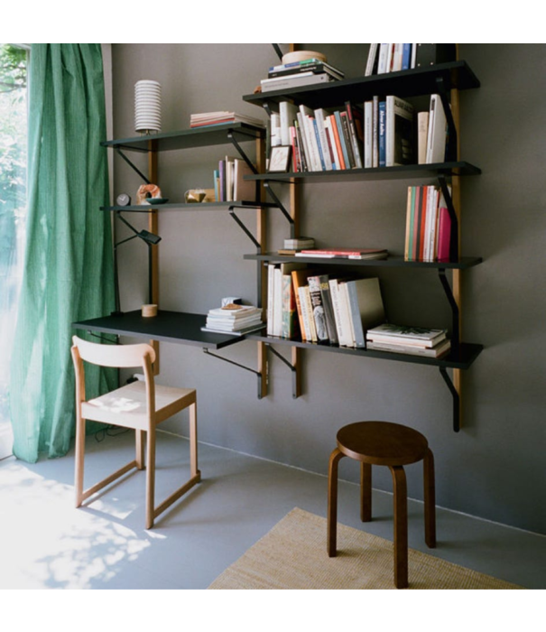 Artek  Stool 60 birch, walnut stained