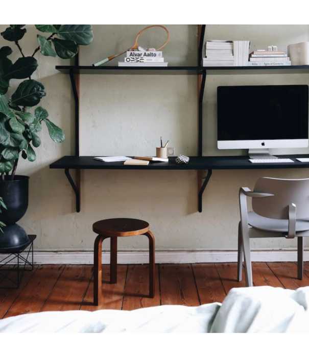 Artek  Artek - Stool 60 birch, walnut stained