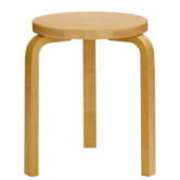 Stool 60 birch, honey stained
