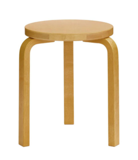 Stool 60 Kruk berken, honing gebeitst