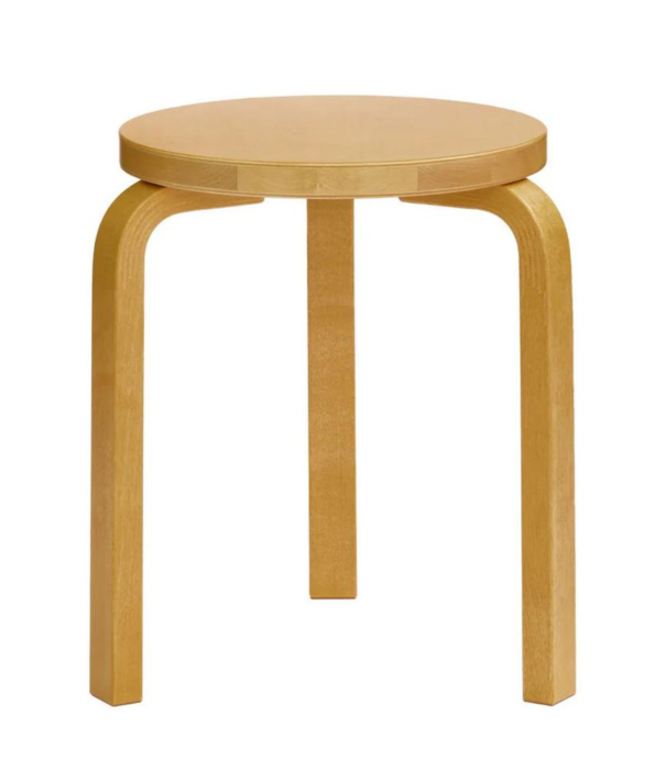 Artek  Stool 60 birch, honey stained
