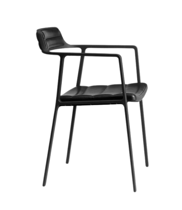 Vipp  Vipp 451 Dining Chair leather, polished aluminium base