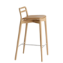 Vipp 484 Cabin bar stool light oak, sand leather