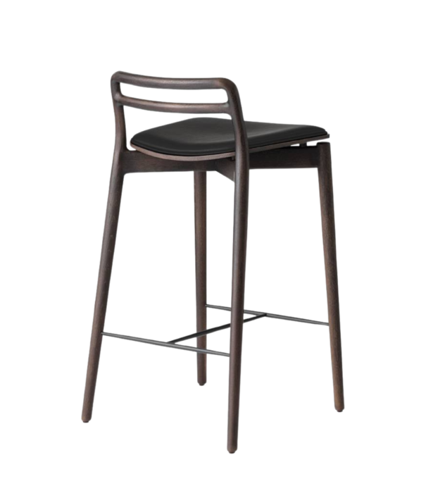 Vipp  Vipp 484 Cabin barkruk licht eiken, sand leer