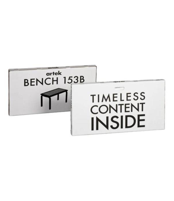 Artek  Artek - Aalto bench 167 , massief berken, zitting leer