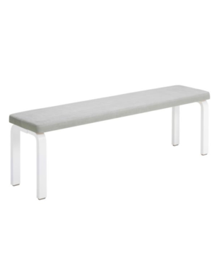 Artek Aalto Bench 168B birch, seat leather L150