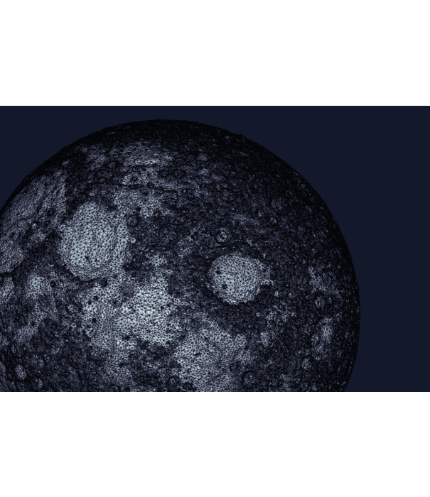 Architectmade  Moon 3D Model , walnoot, esdoorn