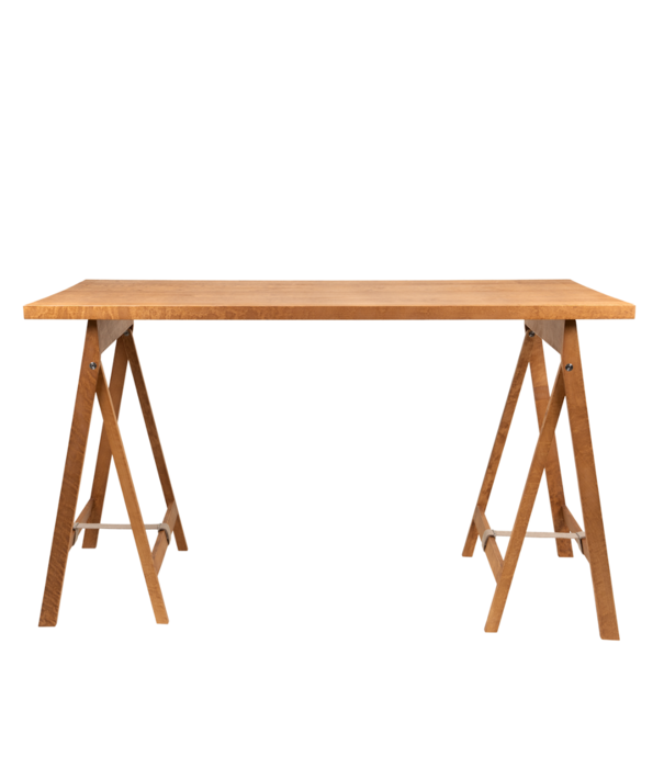 Frama  Folding Flat Trestle Tafel, warm bruin berken