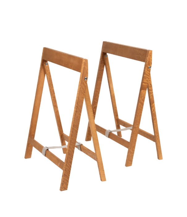 Frama  Folding Flat Trestle Table, warm brown birch