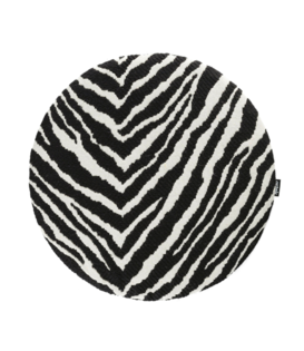 Zebra Zitkussen zwart - off white